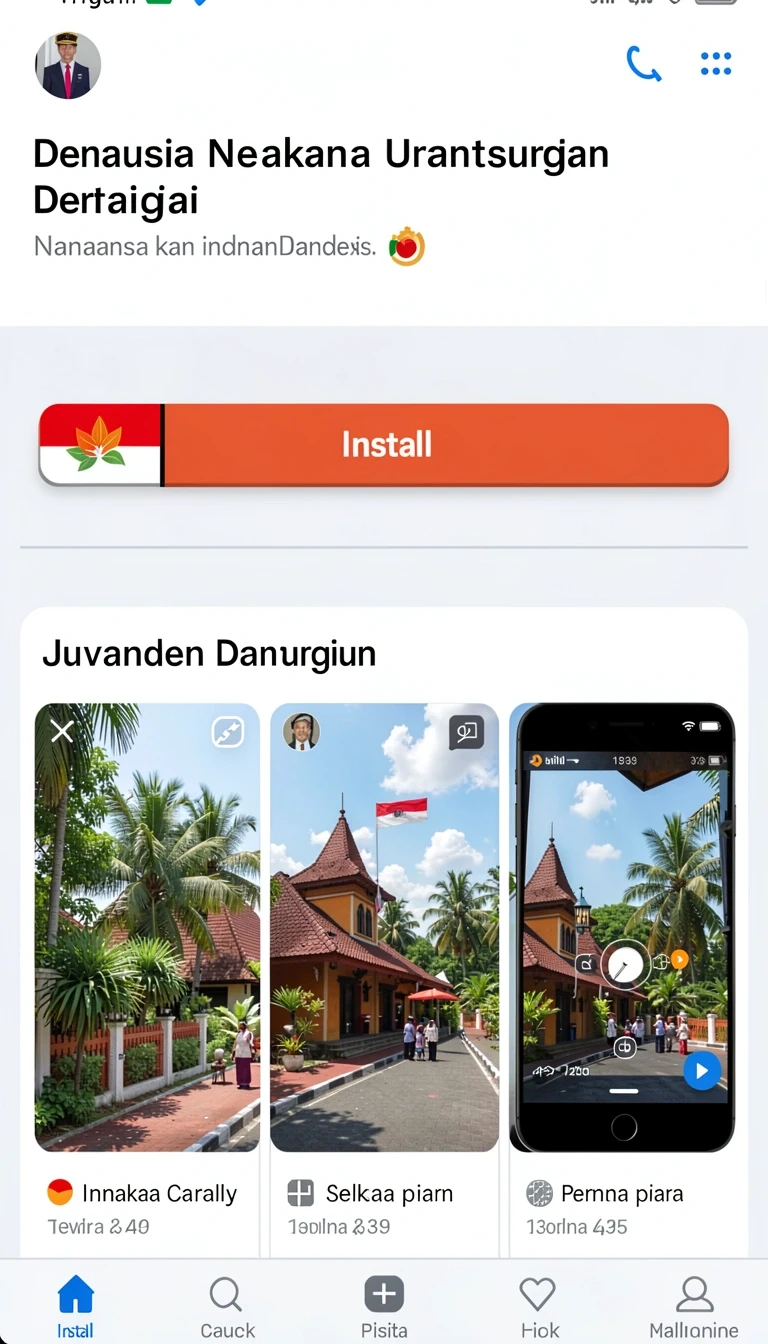 Tampilan utama aplikasi Download kartutoto APK untuk Android yang intuitif dan efisien.