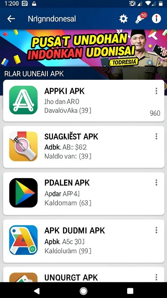 Tampilan utama aplikasi Review Aplikasi vm108 yang intuitif dan efisien.