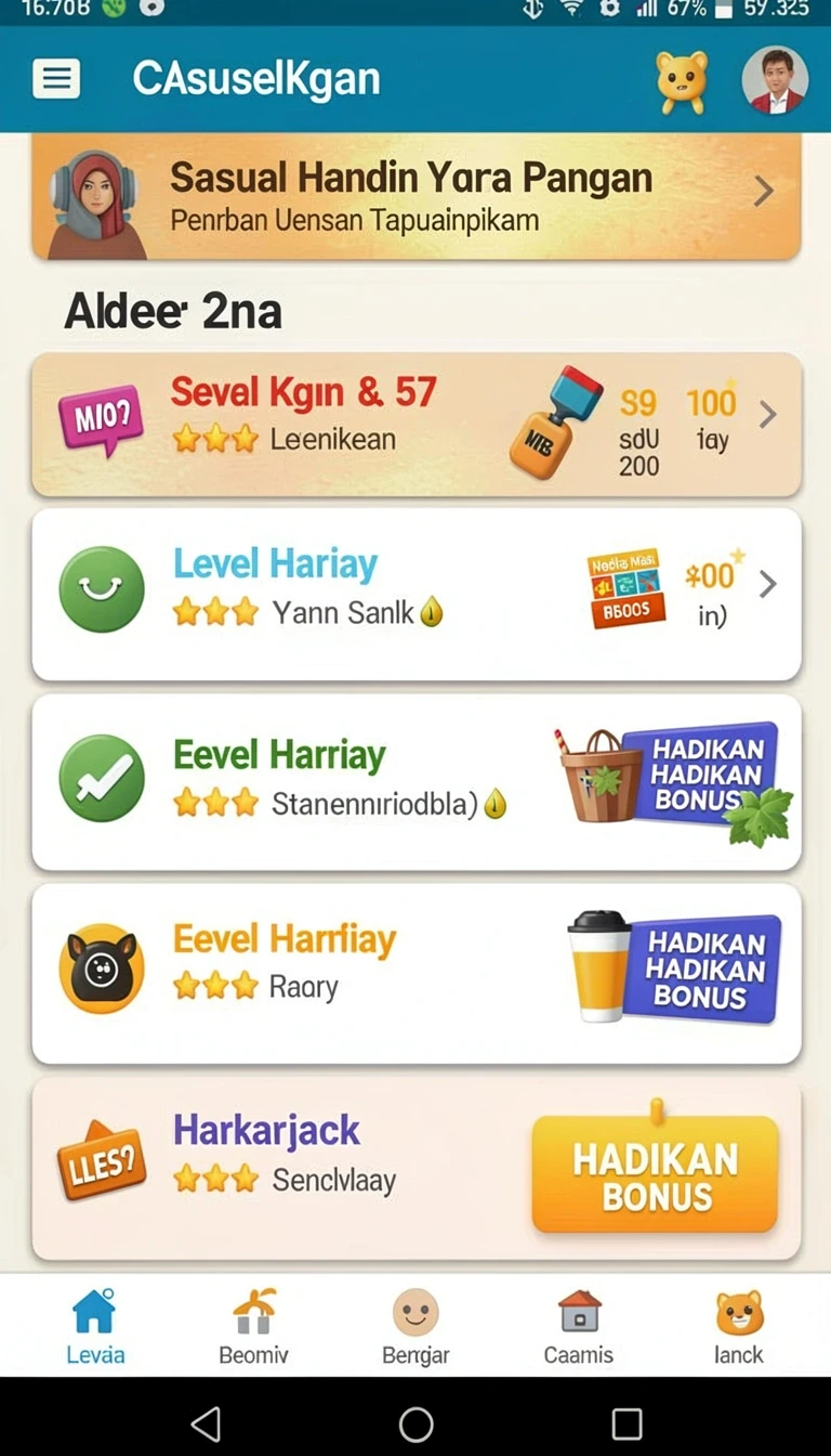 Tampilan utama aplikasi Download logototo APK untuk Android yang intuitif dan efisien.